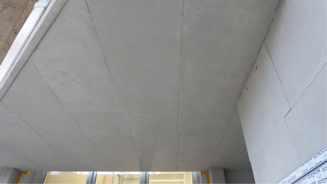 Sichtbetondecke – nach der Bearbeitung rauMKult