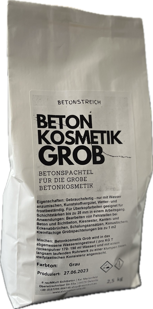 Produktfoto: Betonkosmetik Grob G25 - Spezial Betonspachtel -