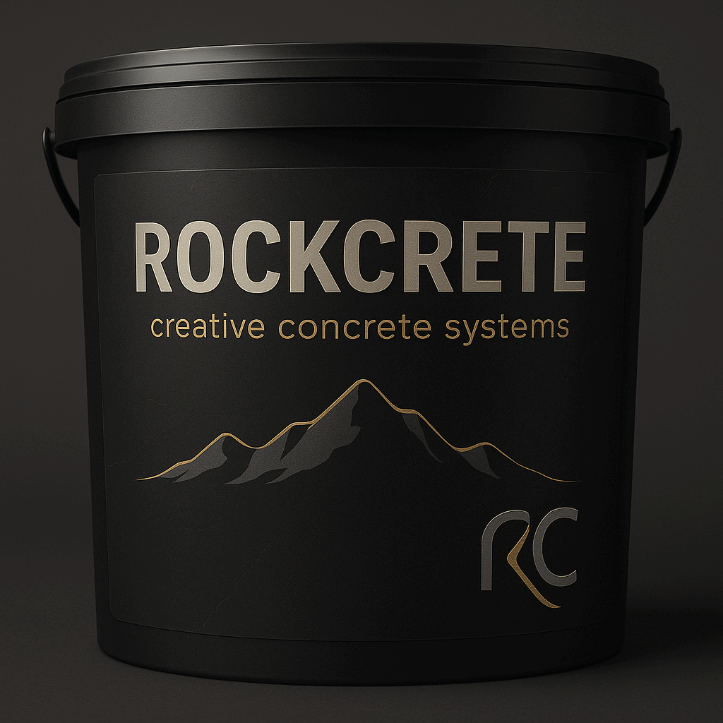 Produktfoto: ROCKCRETE – creative concrete systems Premium Struktur- & Designmörtel für kreative Oberflächen wie Felsen, Ziegel, Holz oder Betonoptik