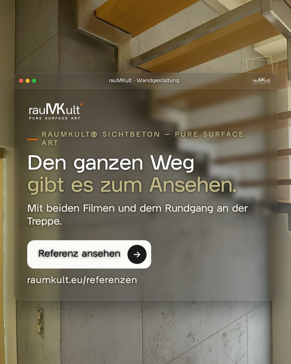 Schlusskarte von rauMKult: „Den ganzen Weg gibt es zum Ansehen.“