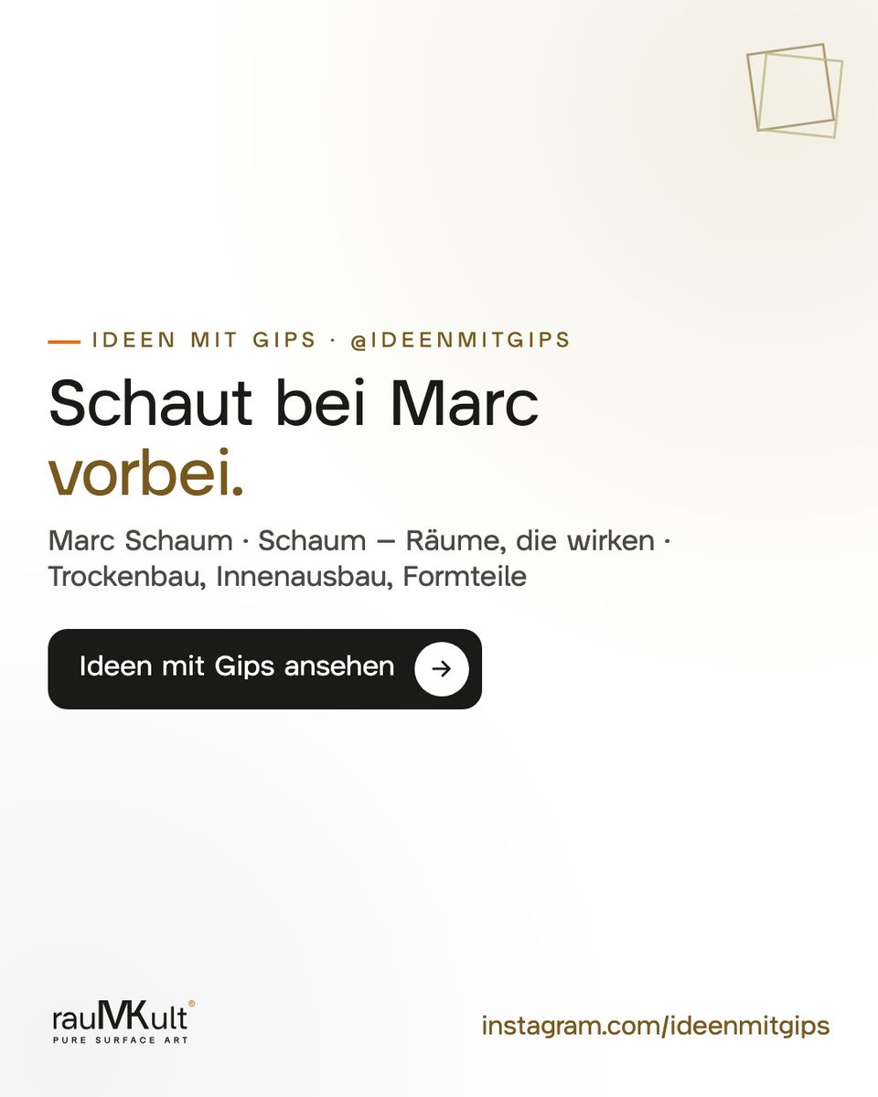 Schlusskarte „Schaut bei Marc vorbei.“ mit Hinweis auf Marcs Instagram-Seite