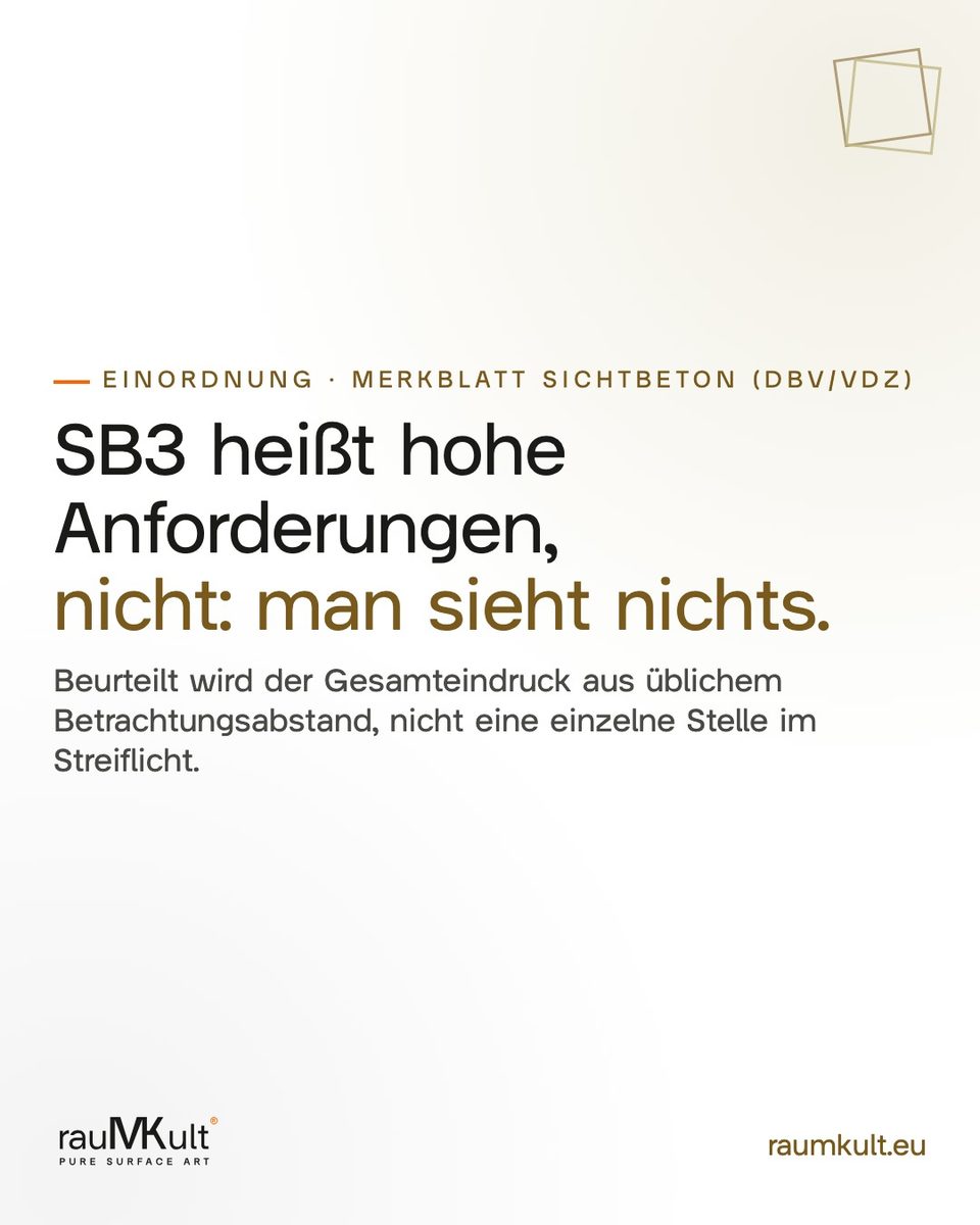 Einordnung: SB3 heißt hohe Anforderungen, nicht, dass man nichts mehr sieht