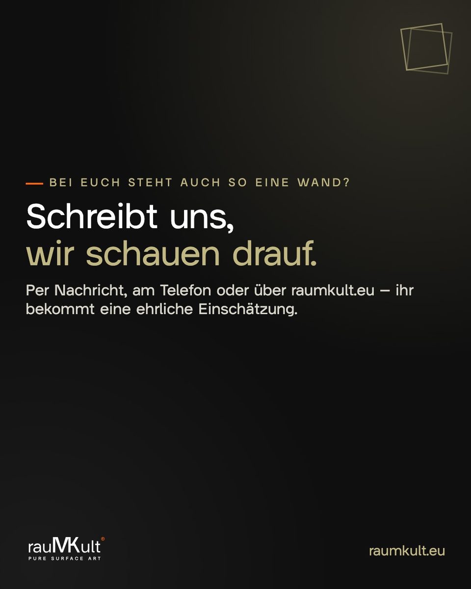 Textkarte von rauMKult: Schreibt uns, wir schauen drauf