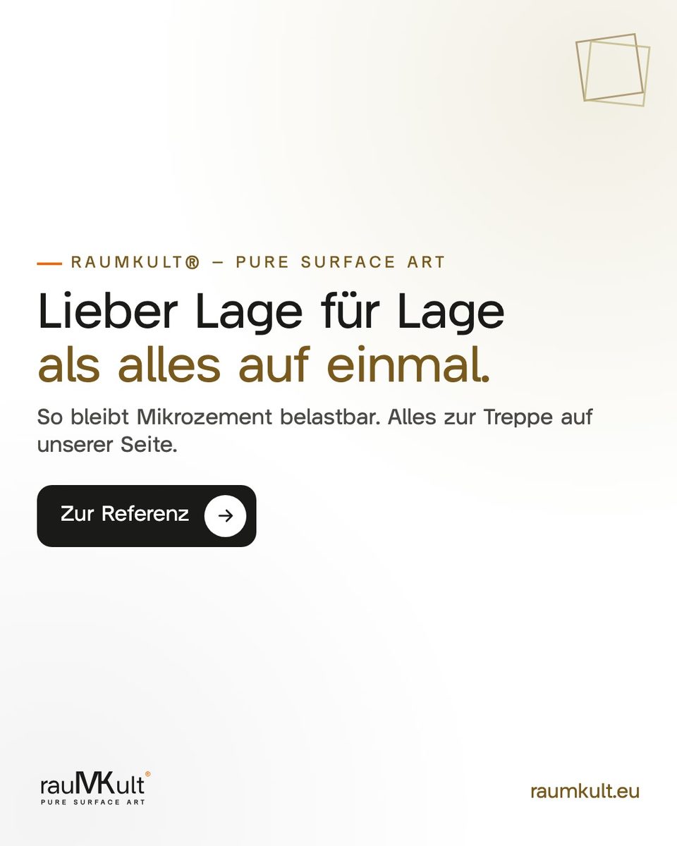 Schlussfolie: lieber Lage für Lage als alles auf einmal