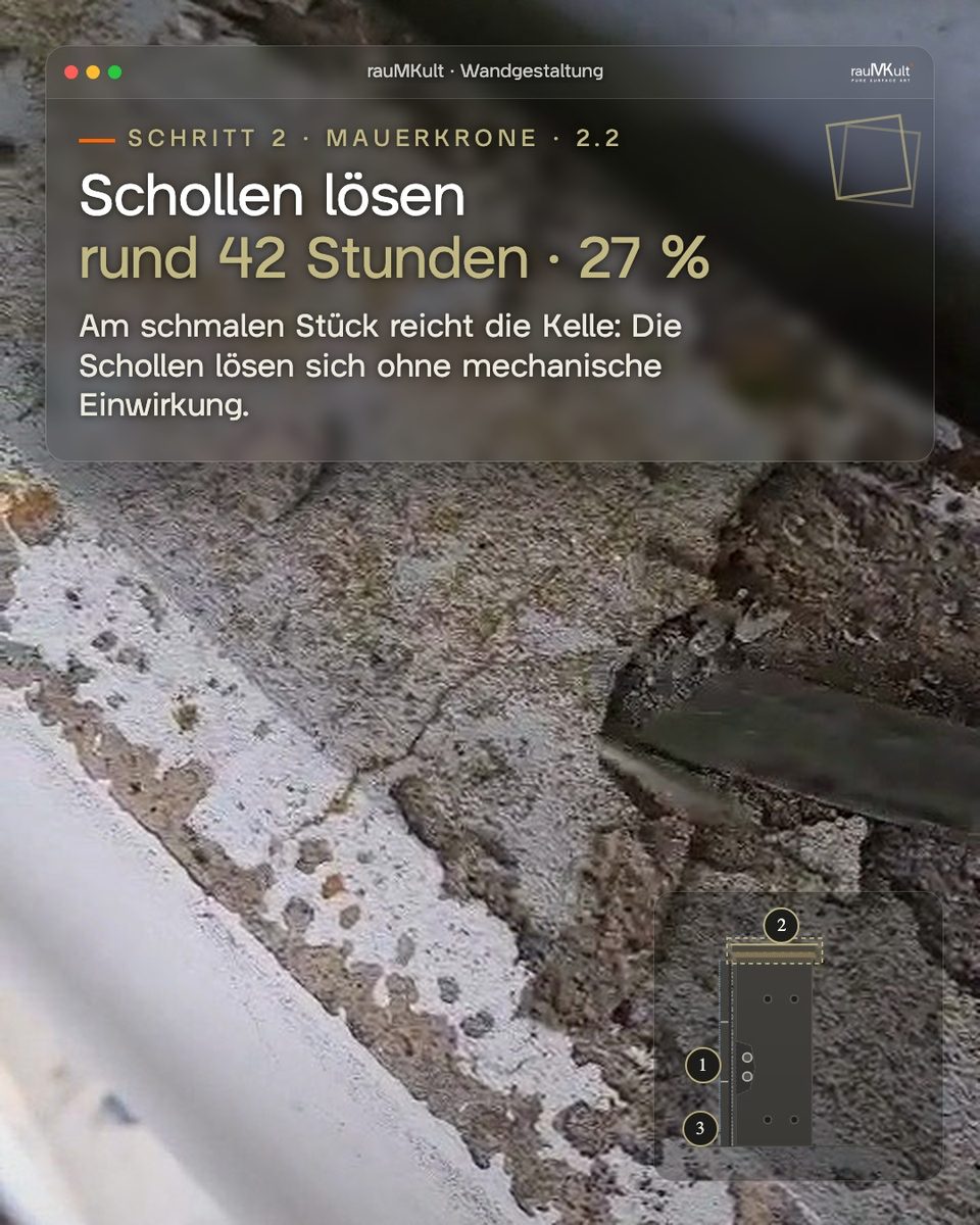 Schollen lösen: Am schmalen Stück reicht die Kelle