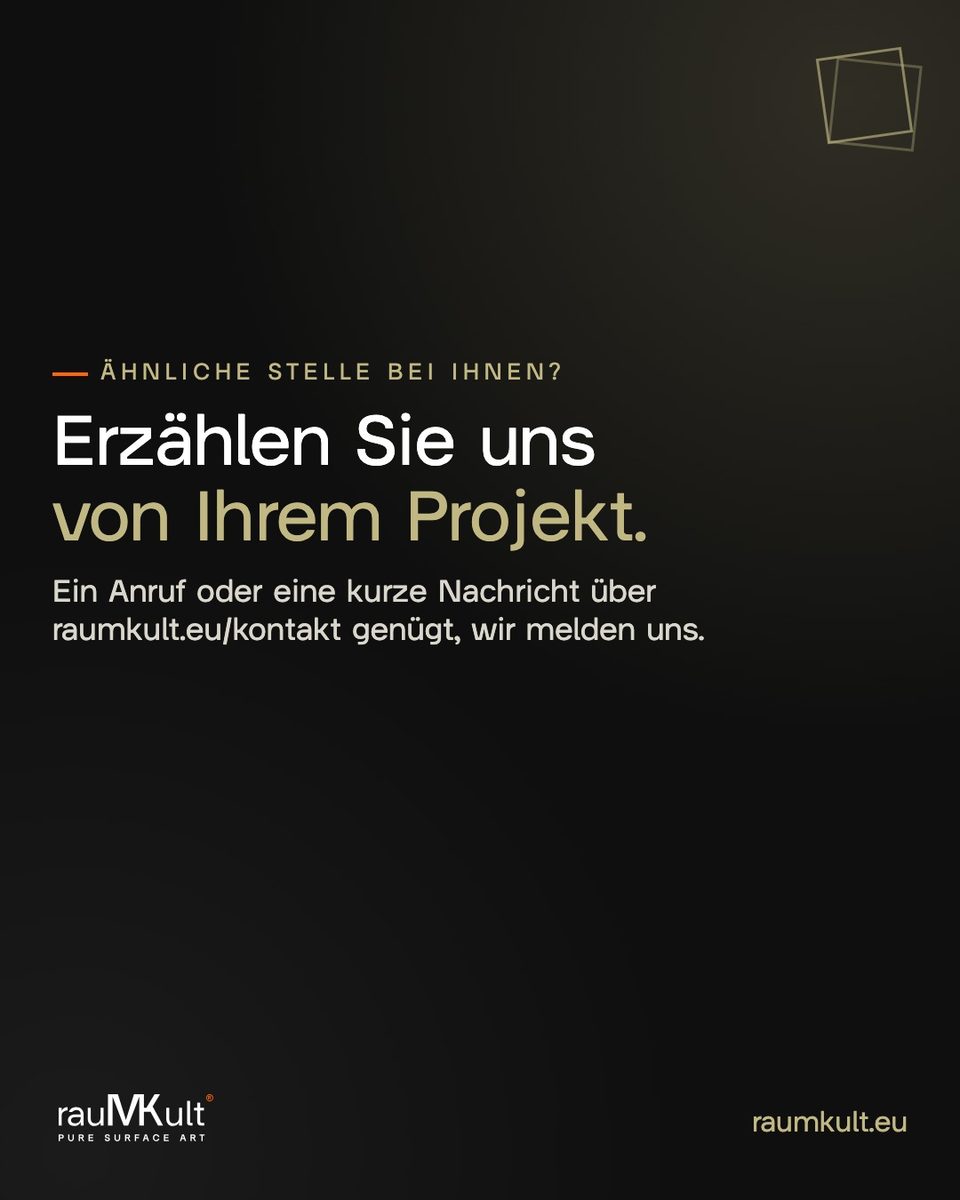 Schlusskarte von rauMKult mit der Einladung, vom eigenen Projekt zu erzählen