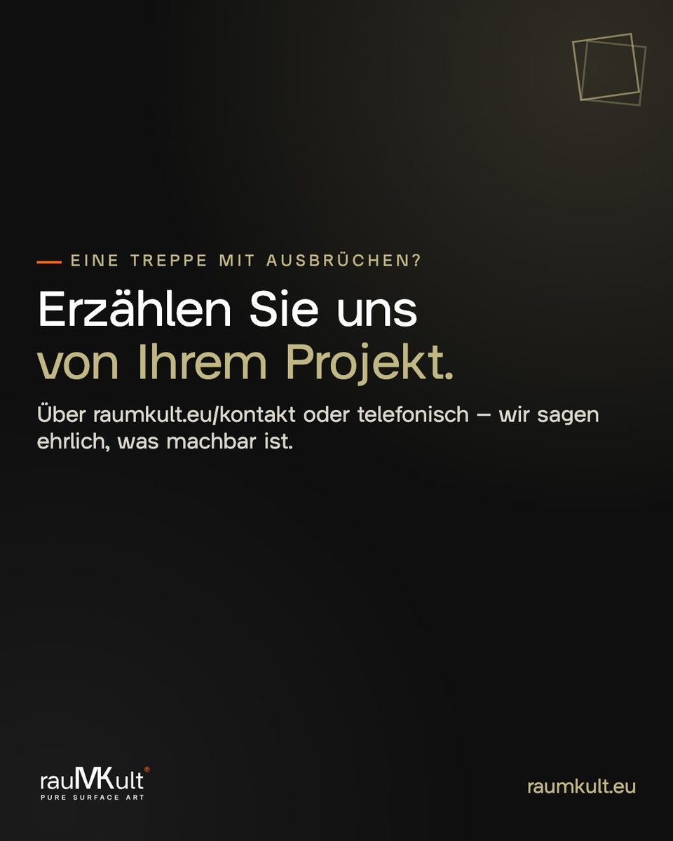 Schlusskarte von rauMKult mit der Einladung, vom eigenen Projekt zu erzählen